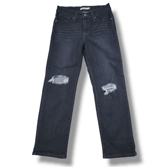 Levi's Jeans Size 29 Women's Levi's 724 High Rise Straight Jeans Distressed Torn - Picture 1 of 6
